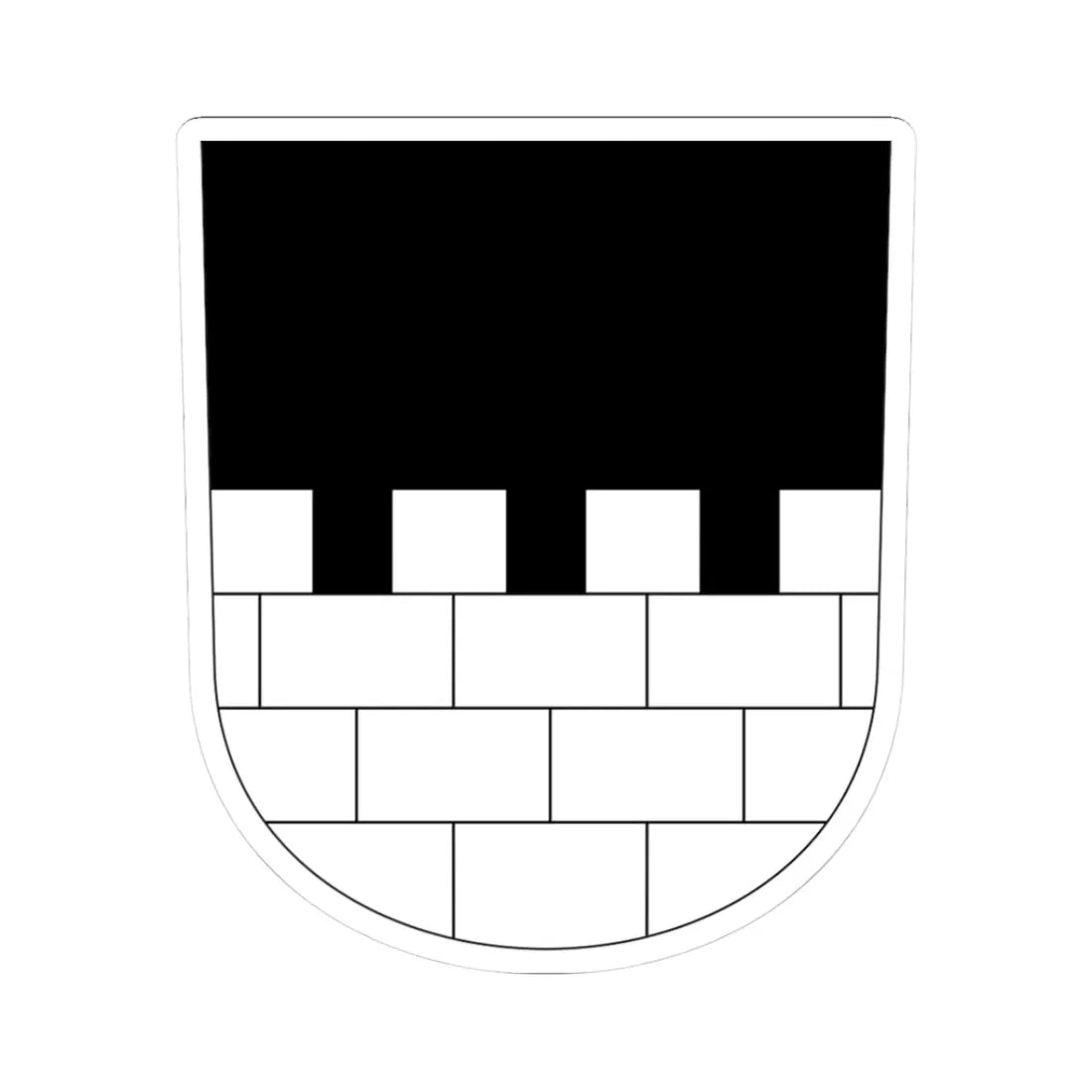 Maur-blazon (Switzerland) (Coat of Arms) STICKER Vinyl Kiss-Cut Decal 3 Inch White - The Sticker Space