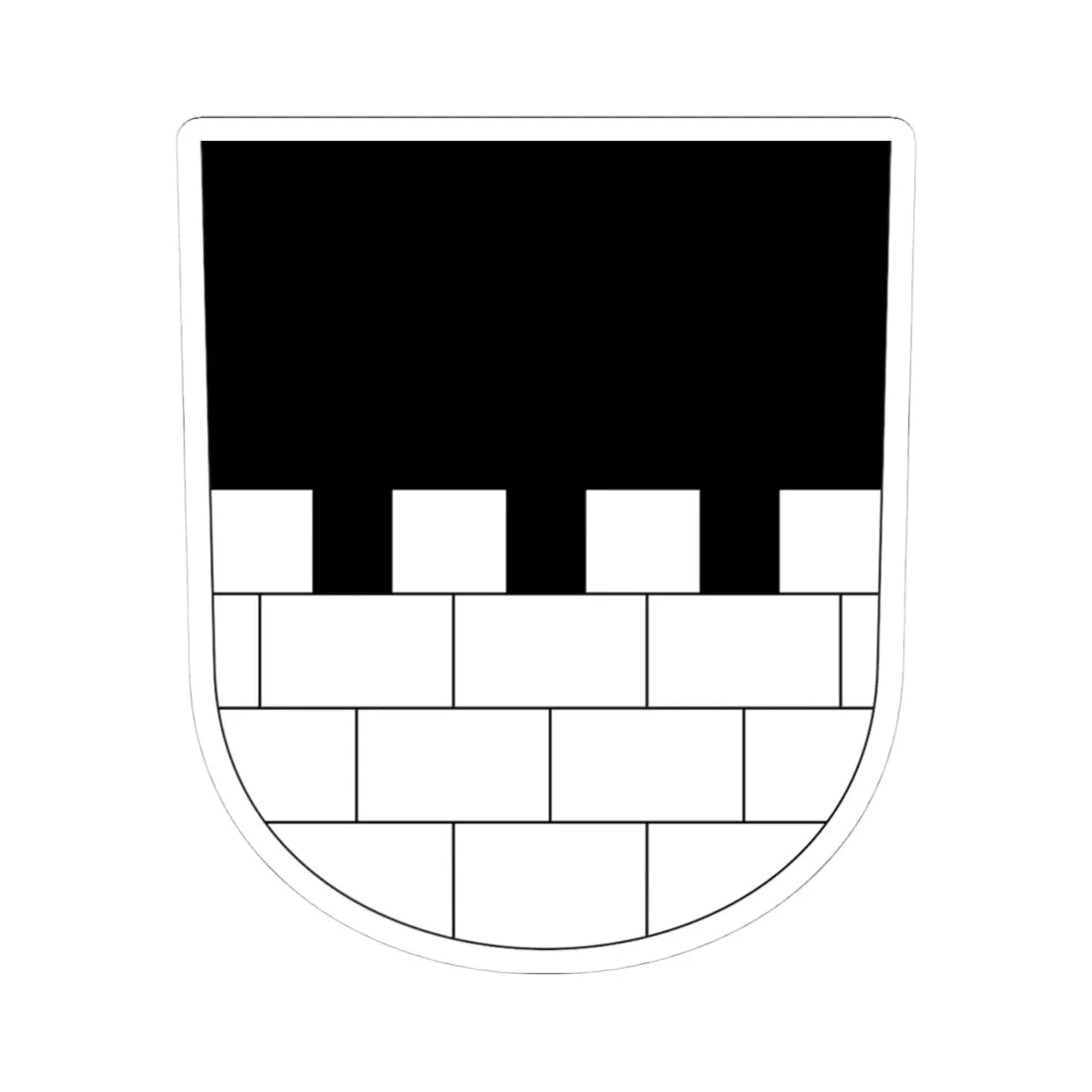 Maur-blazon (Switzerland) (Coat of Arms) STICKER Vinyl Kiss-Cut Decal 4 Inch White - The Sticker Space