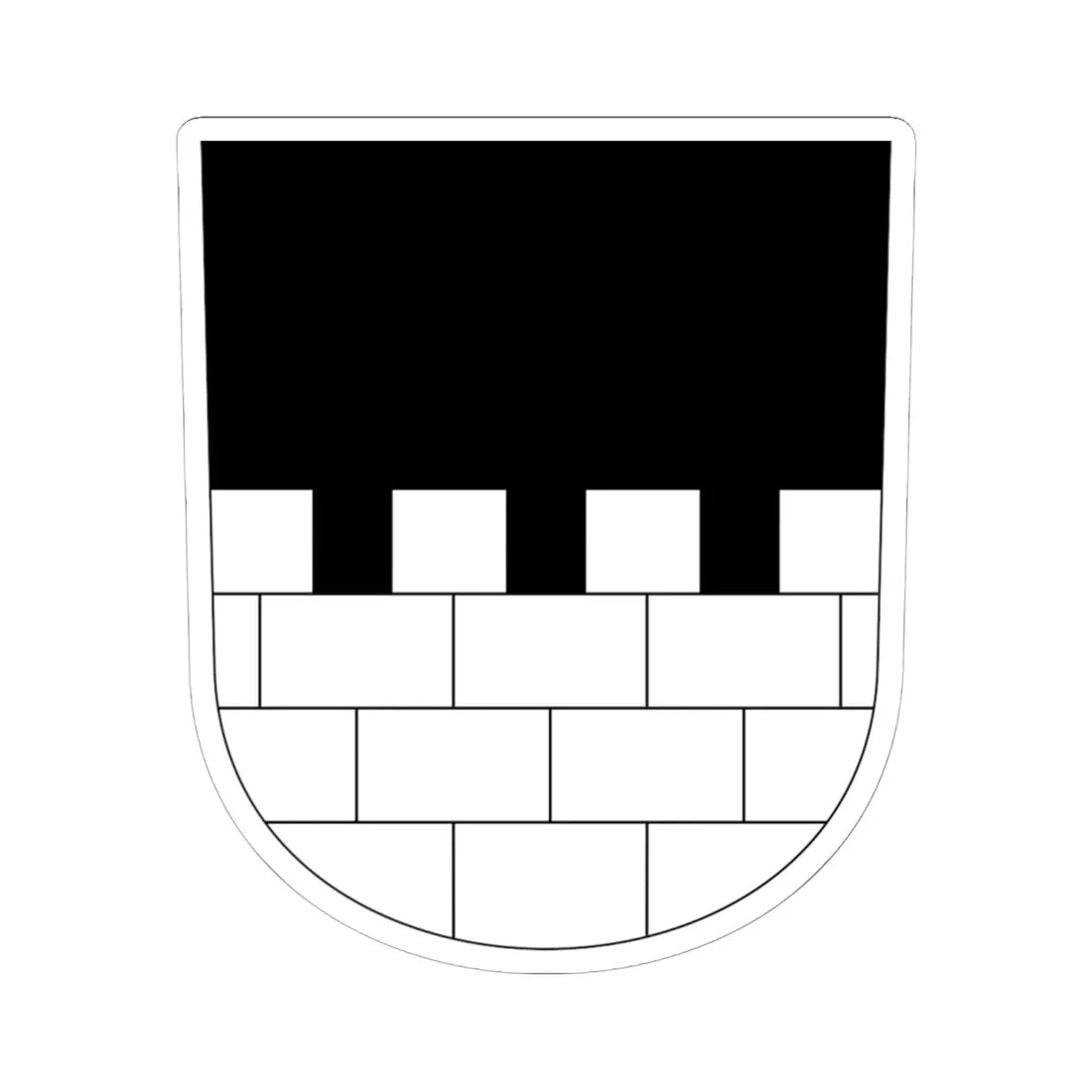 Maur-blazon (Switzerland) (Coat of Arms) STICKER Vinyl Kiss-Cut Decal 6 Inch White - The Sticker Space