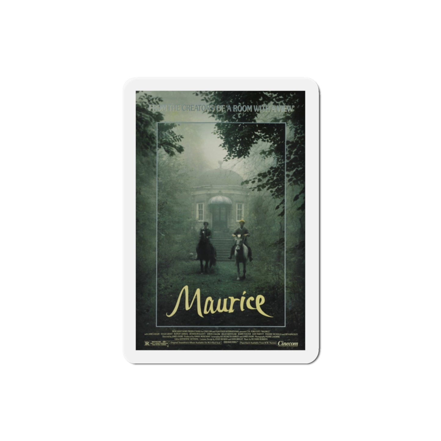 Maurice 1987 Movie Poster Die-Cut Magnet-2" x 2"-The Sticker Space