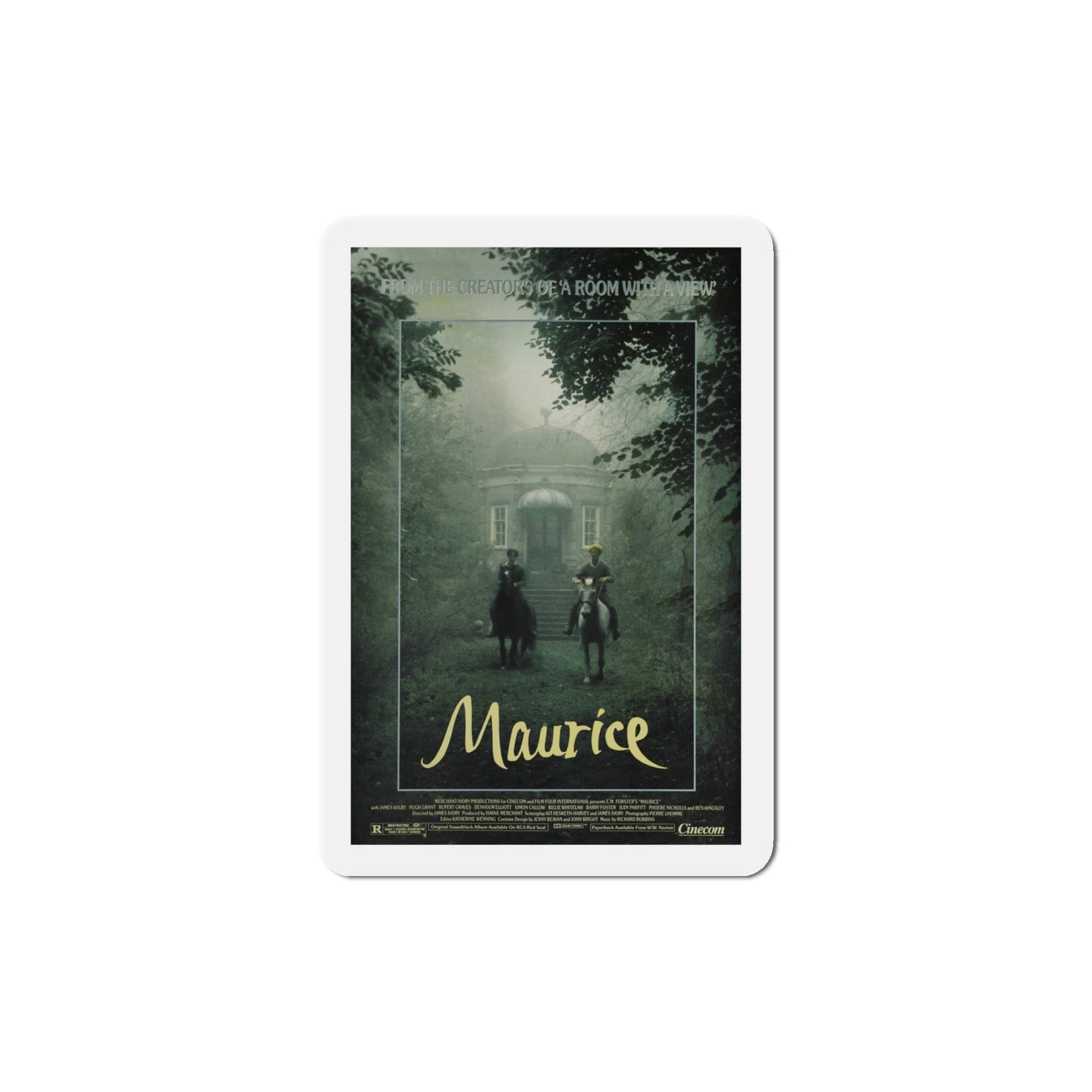 Maurice 1987 Movie Poster Die-Cut Magnet-4" x 4"-The Sticker Space