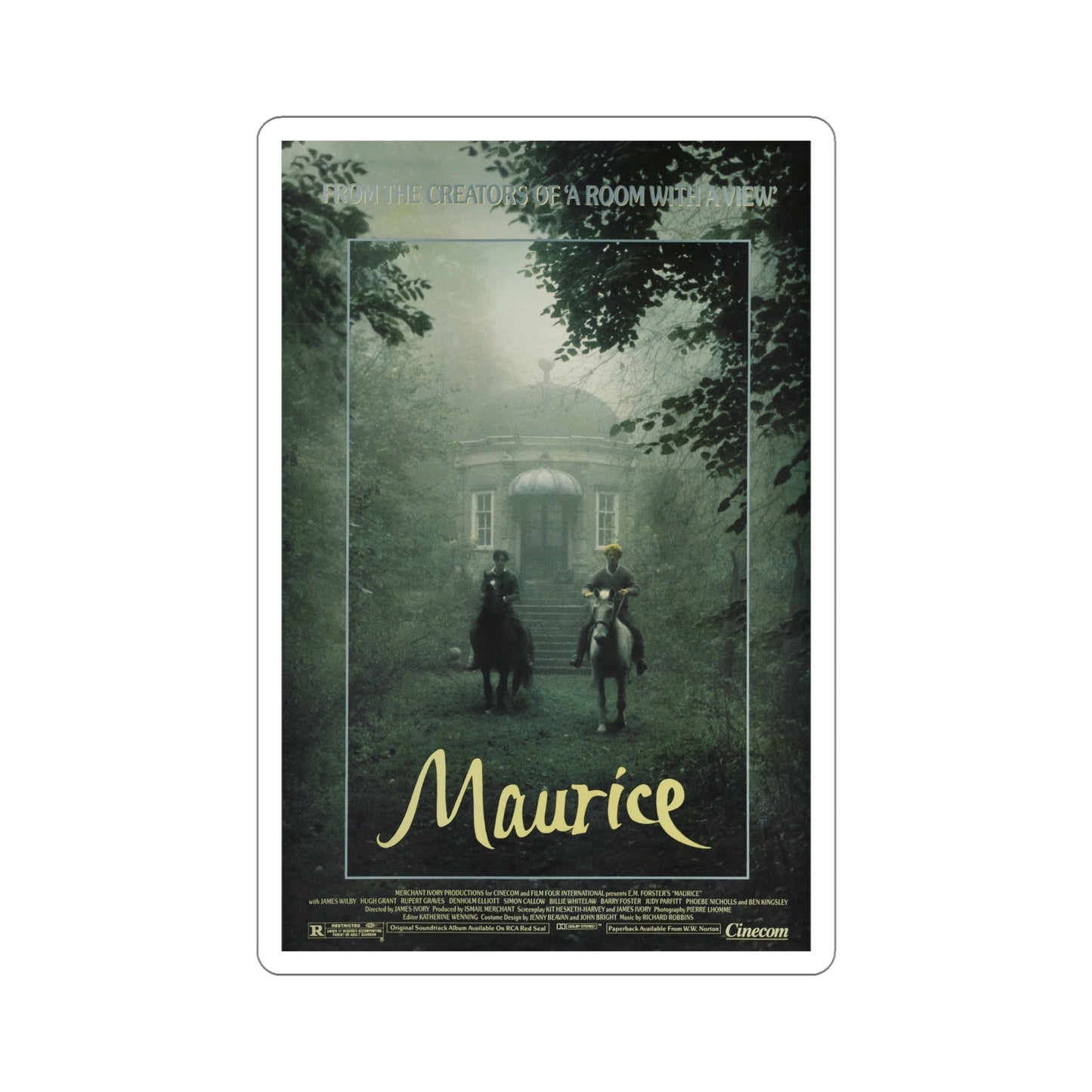 Maurice 1987 Movie Poster STICKER Vinyl Die-Cut Decal-6 Inch-The Sticker Space