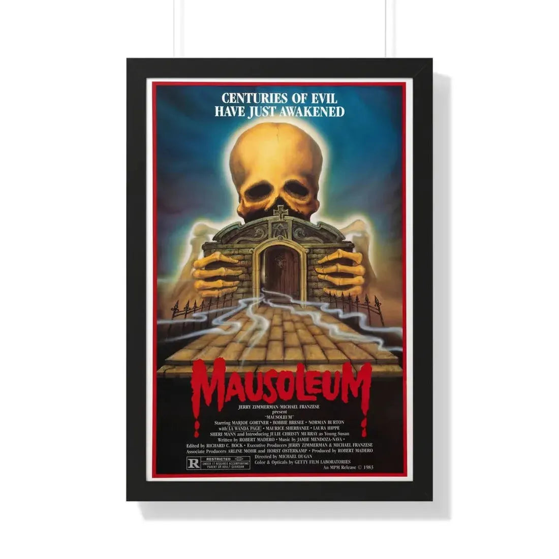 MAUSOLEUM 1983 - Framed Movie Poster - The Sticker Space