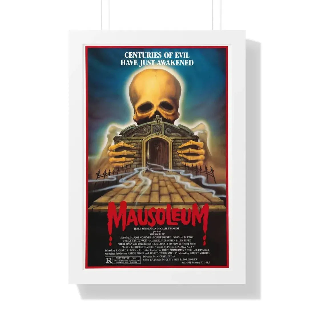 MAUSOLEUM 1983 - Framed Movie Poster - The Sticker Space