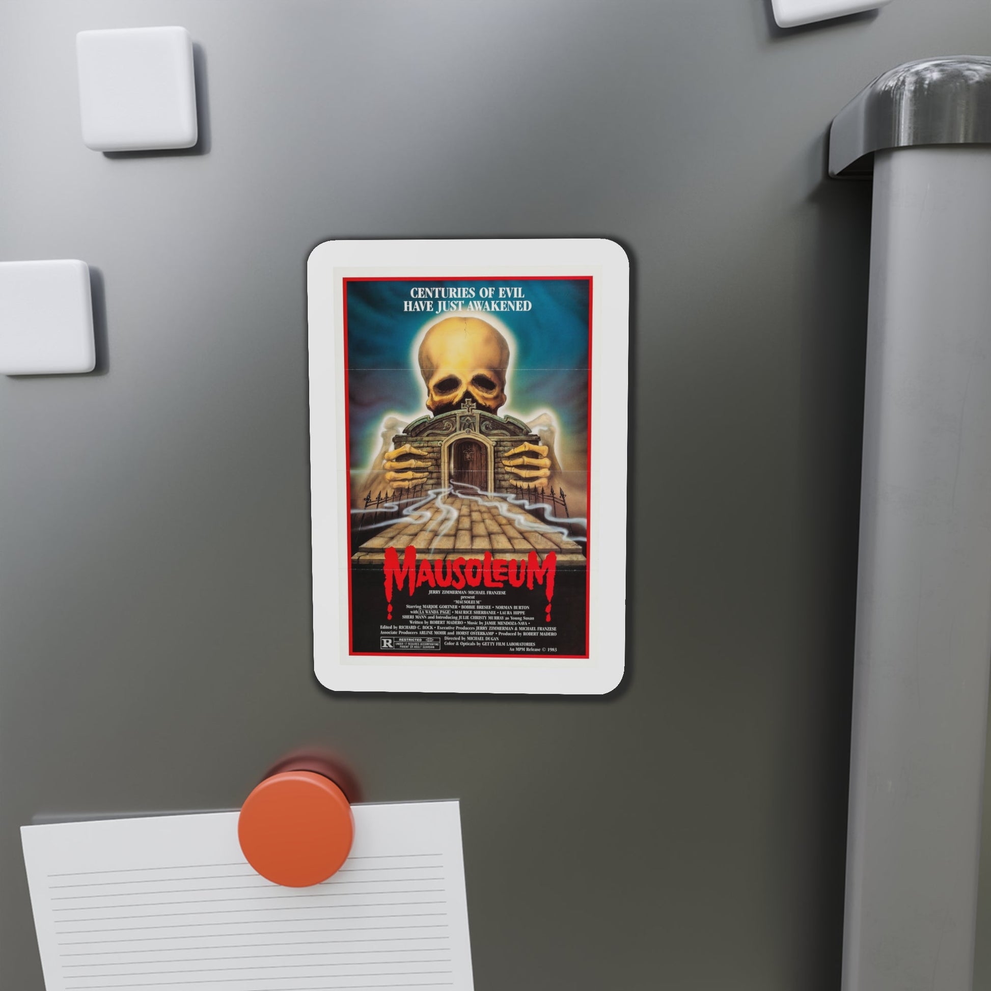 Mausoleum 1983 Movie Poster Die-Cut Magnet-The Sticker Space