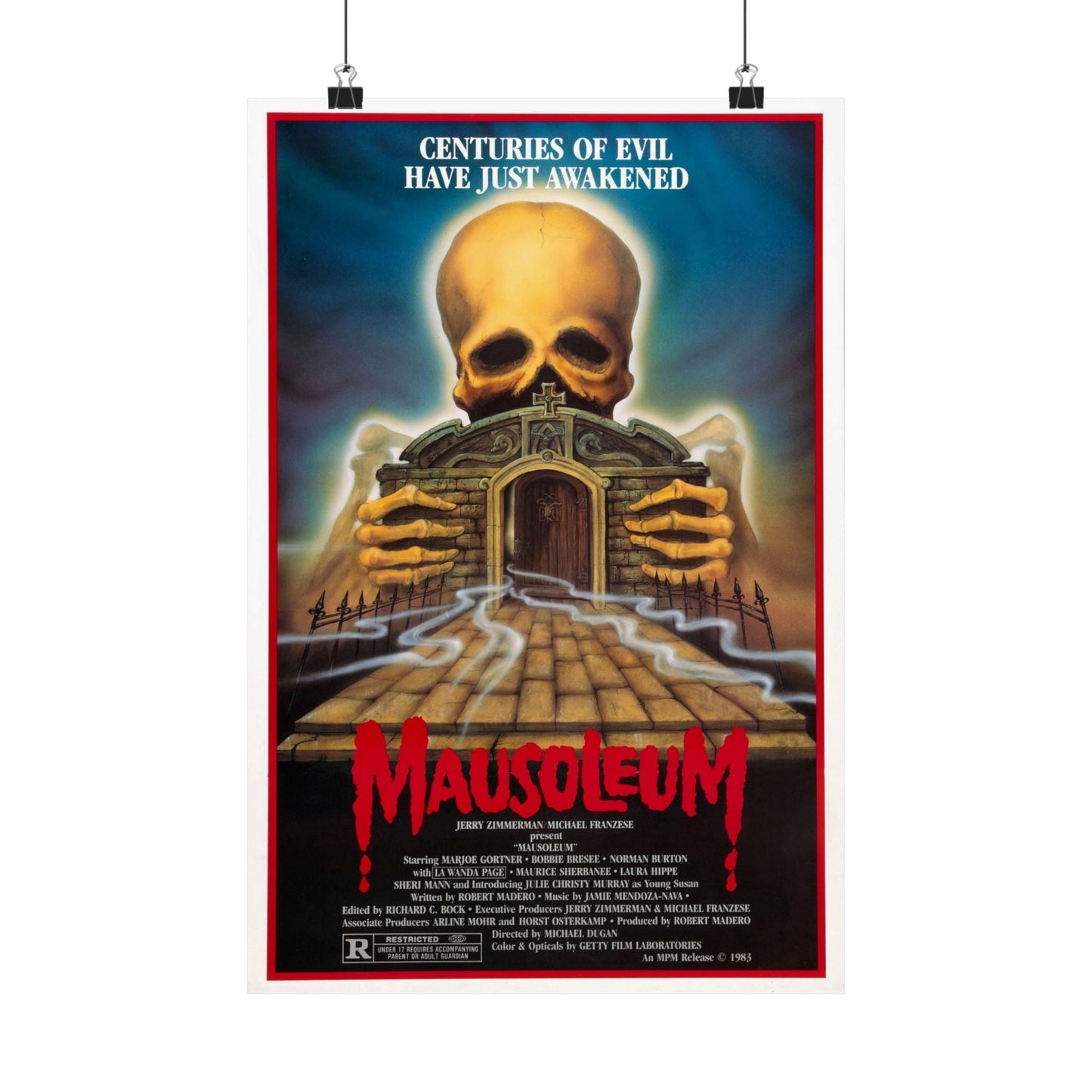 MAUSOLEUM 1983 - Paper Movie Poster-12″ x 18″-The Sticker Space