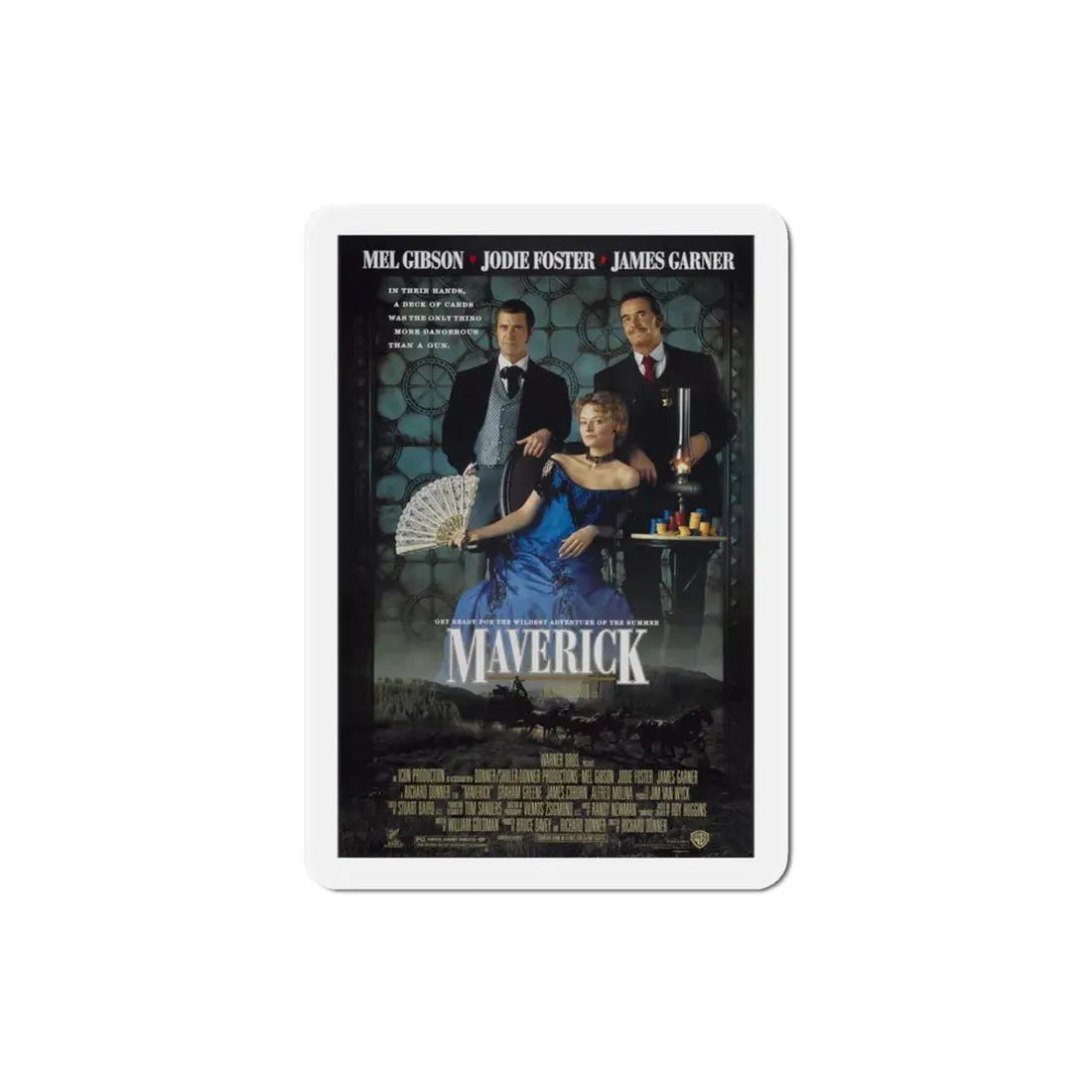 Maverick 1994 Movie Poster Refrigerator Magnet - The Sticker Space