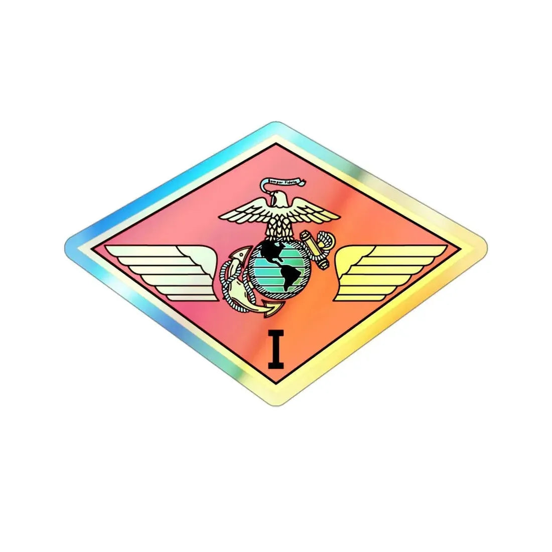 MAW 1 (USMC) Holographic STICKER Die-Cut Vinyl Decal 3 Inch Holographic - The Sticker Space