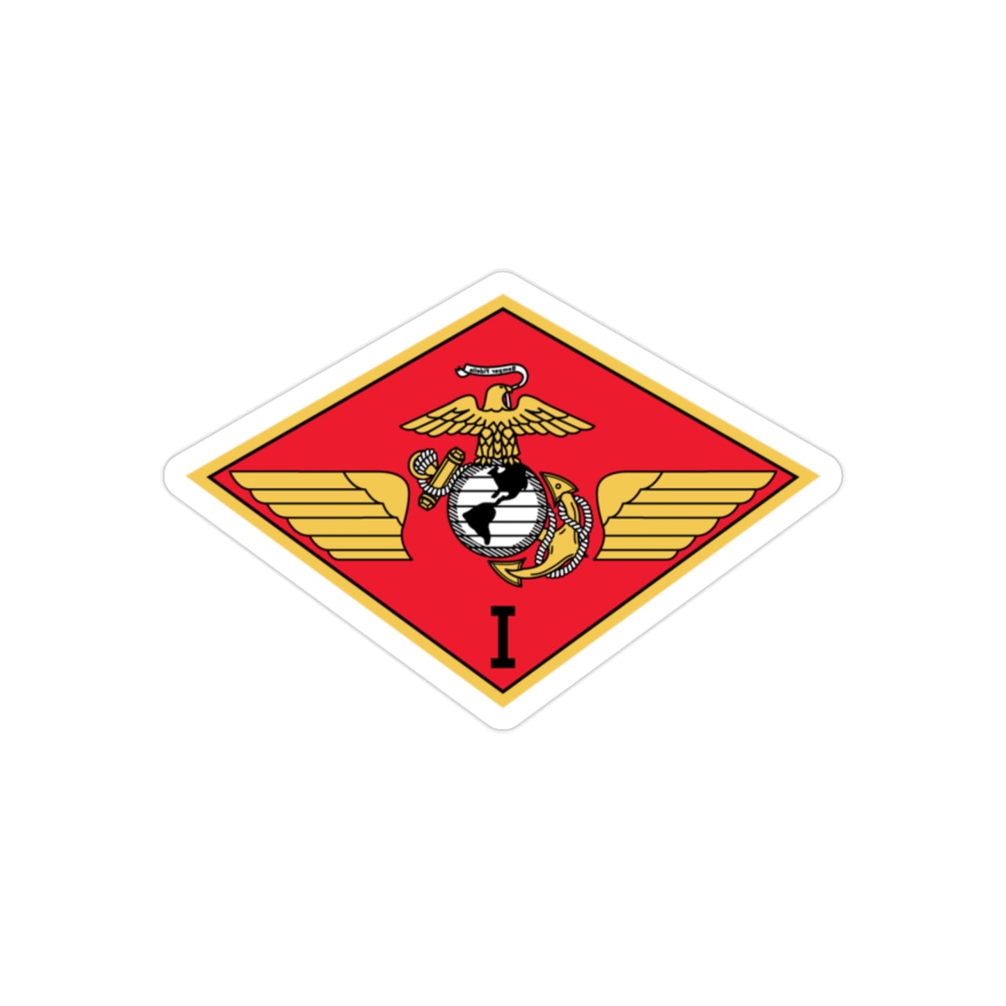 MAW 1 (USMC) REVERSE PRINT Transparent STICKER-2" × 2"-The Sticker Space