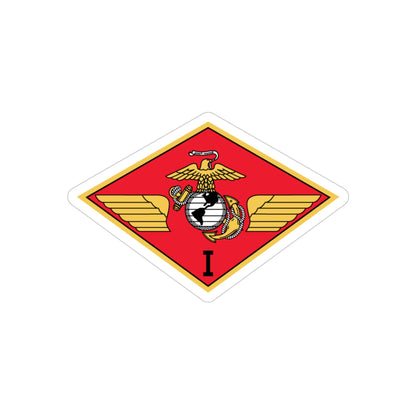 MAW 1 (USMC) REVERSE PRINT Transparent STICKER-3" × 3"-The Sticker Space