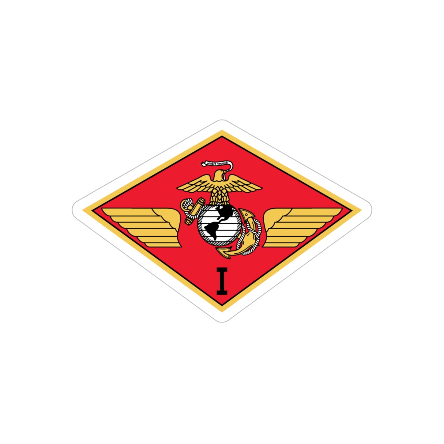 MAW 1 (USMC) REVERSE PRINT Transparent STICKER-4" × 4"-The Sticker Space