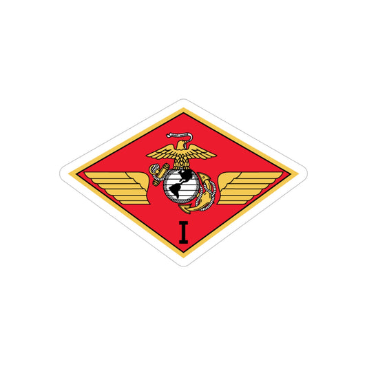 MAW 1 (USMC) REVERSE PRINT Transparent STICKER-6" × 6"-The Sticker Space