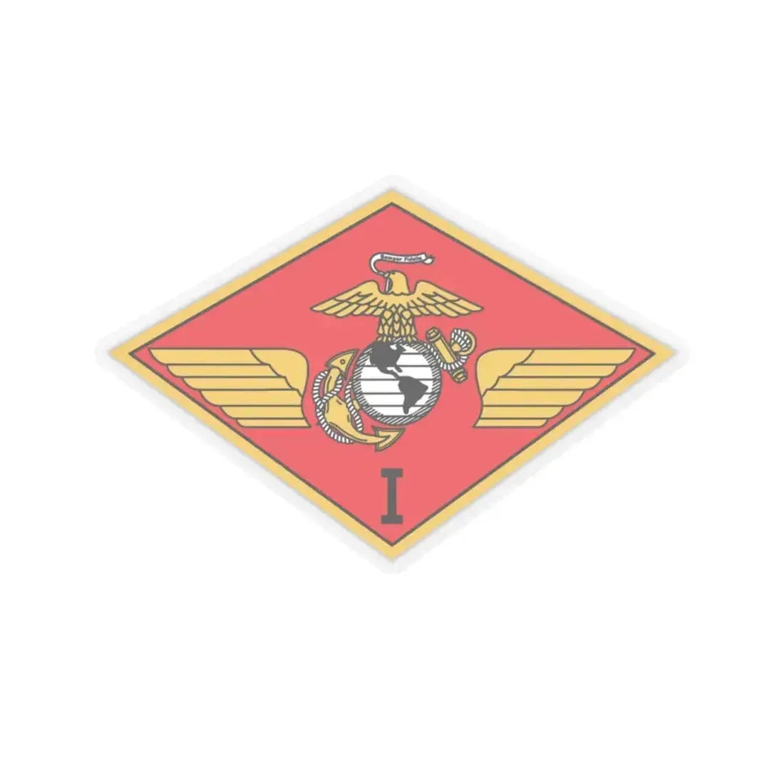 MAW 1 (USMC) STICKER Vinyl Kiss-Cut Decal 4 Inch Transparent - The Sticker Space