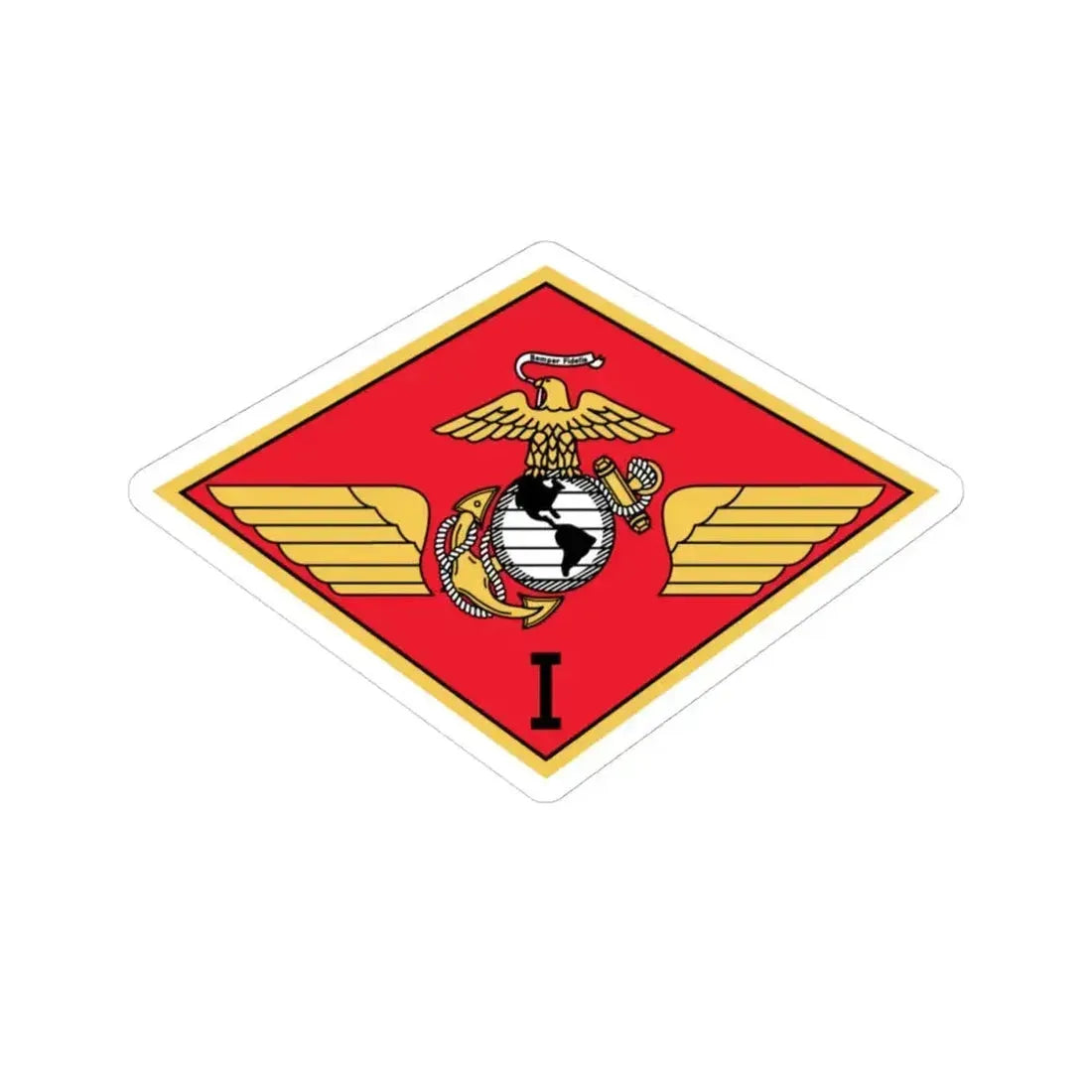 MAW 1 (USMC) STICKER Vinyl Kiss-Cut Decal 4 Inch White - The Sticker Space