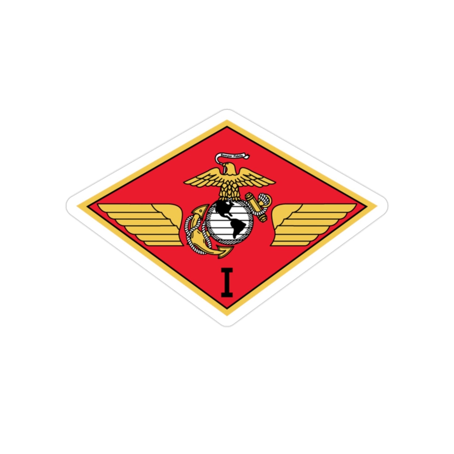 MAW 1 (USMC) Transparent STICKER Die-Cut Vinyl Decal-2 Inch-The Sticker Space