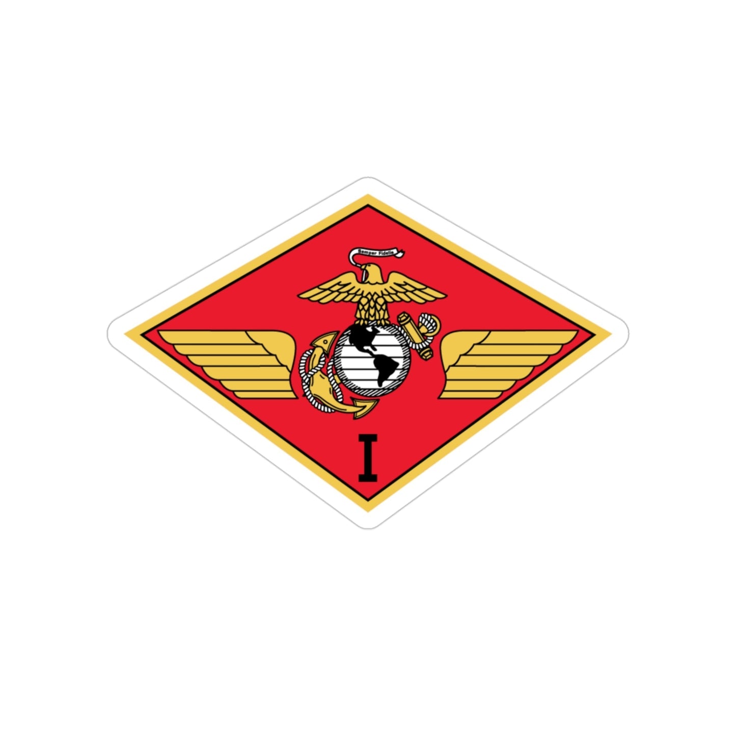 MAW 1 (USMC) Transparent STICKER Die-Cut Vinyl Decal-3 Inch-The Sticker Space