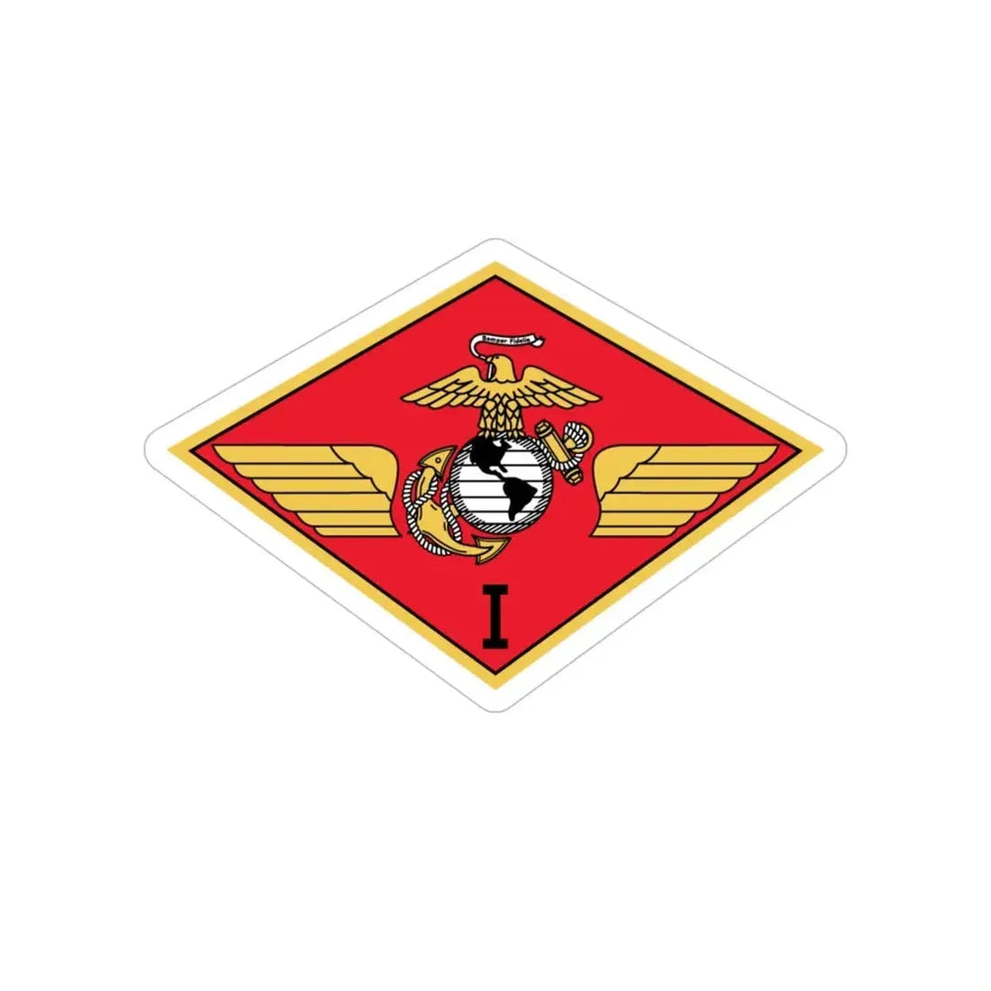 MAW 1 (USMC) Transparent STICKER Die-Cut Vinyl Decal 5 Inch - The Sticker Space