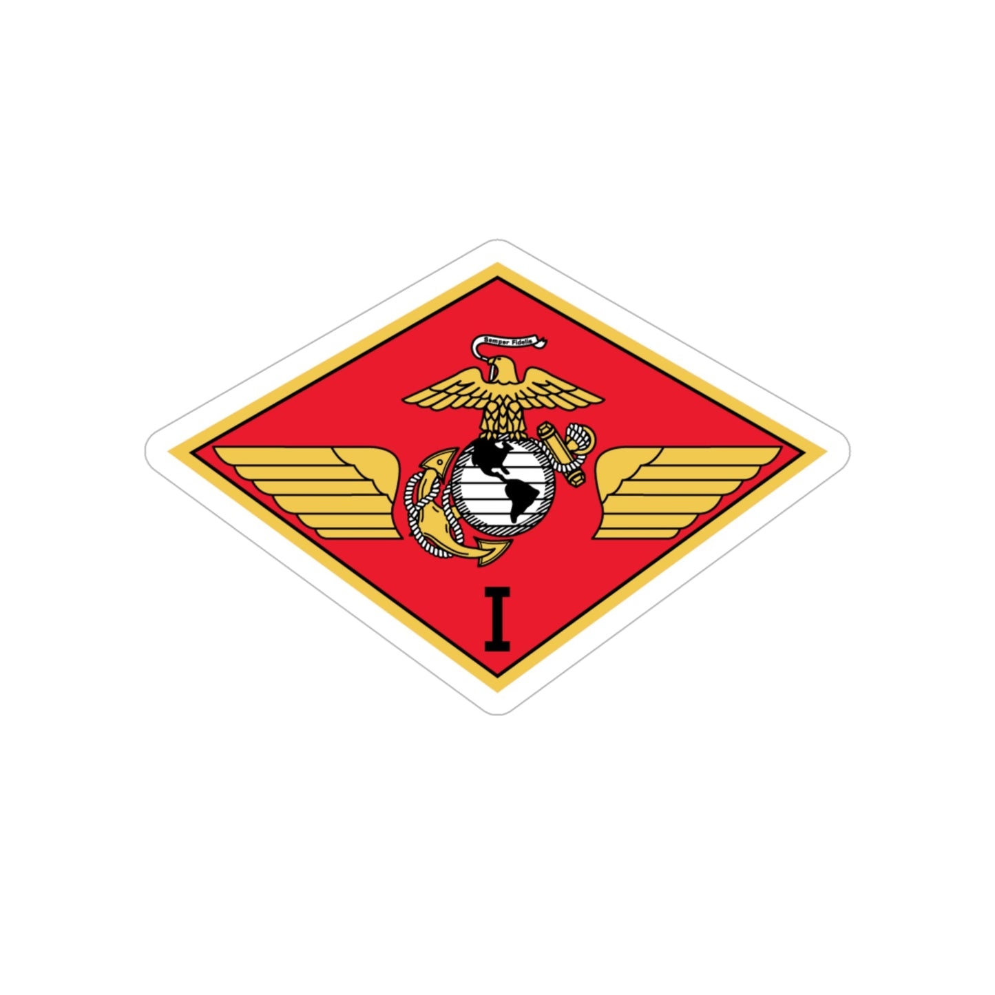 MAW 1 (USMC) Transparent STICKER Die-Cut Vinyl Decal-6 Inch-The Sticker Space