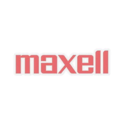 Maxell (Hitachi Maxell Ltd.) (Logo) STICKER Vinyl Kiss-Cut Decal 2 Inch Transparent - The Sticker Space