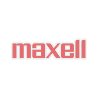 Maxell (Hitachi Maxell Ltd.) (Logo) STICKER Vinyl Kiss-Cut Decal 3 Inch Transparent - The Sticker Space