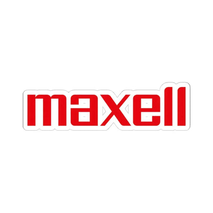 Maxell (Hitachi Maxell Ltd.) (Logo) STICKER Vinyl Kiss-Cut Decal 4 Inch White - The Sticker Space