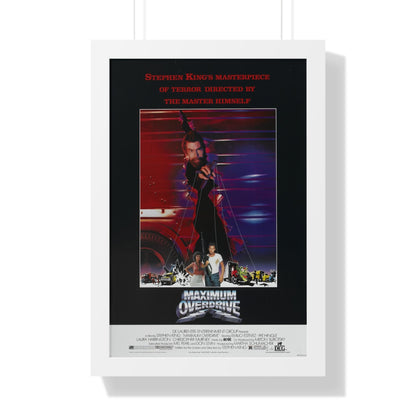 MAXIMUM OVERDRIVE 1986 - Framed Movie Poster-16″ x 24″-The Sticker Space