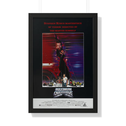 MAXIMUM OVERDRIVE 1986 - Framed Movie Poster-20" x 30"-The Sticker Space