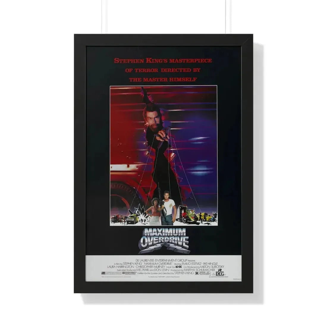MAXIMUM OVERDRIVE 1986 - Framed Movie Poster - The Sticker Space