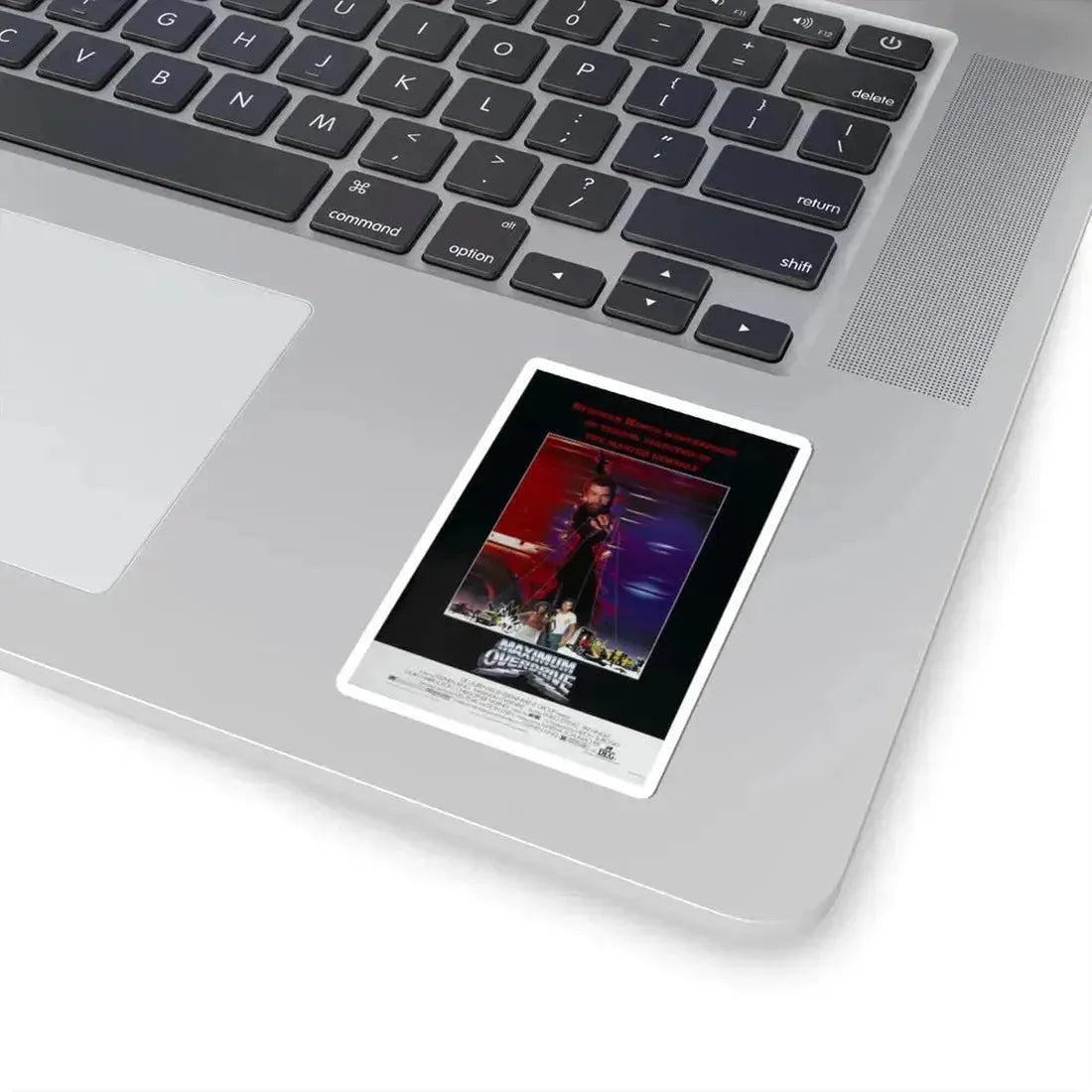 MAXIMUM OVERDRIVE 1986 Movie Poster - STICKER Vinyl Kiss-Cut Decal - The Sticker Space
