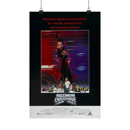 MAXIMUM OVERDRIVE 1986 - Paper Movie Poster 12″ x 18″ Matte - The Sticker Space
