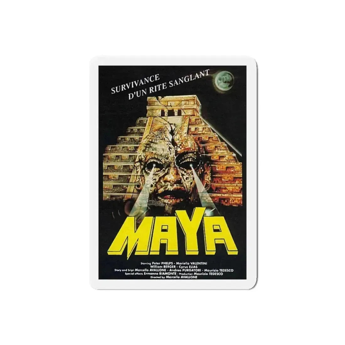 MAYA 1989 Movie Poster - Refrigerator Magnet 5 Inch Die-Cut - The Sticker Space