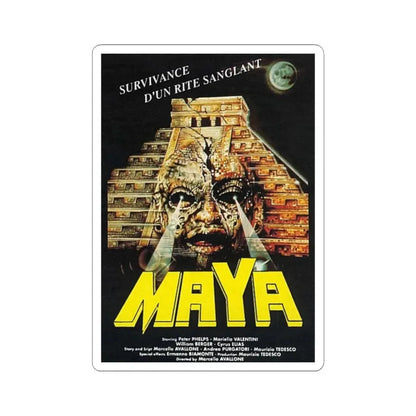MAYA 1989 Movie Poster - STICKER Vinyl Kiss-Cut Decal 2 Inch White - The Sticker Space