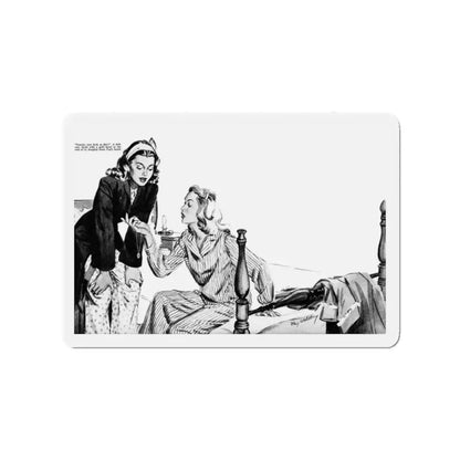 Mayor Martin's Daughter, Calling All Girls, July 1946 (Magazine Illustration) Refrigerator Magnet - The Sticker Space