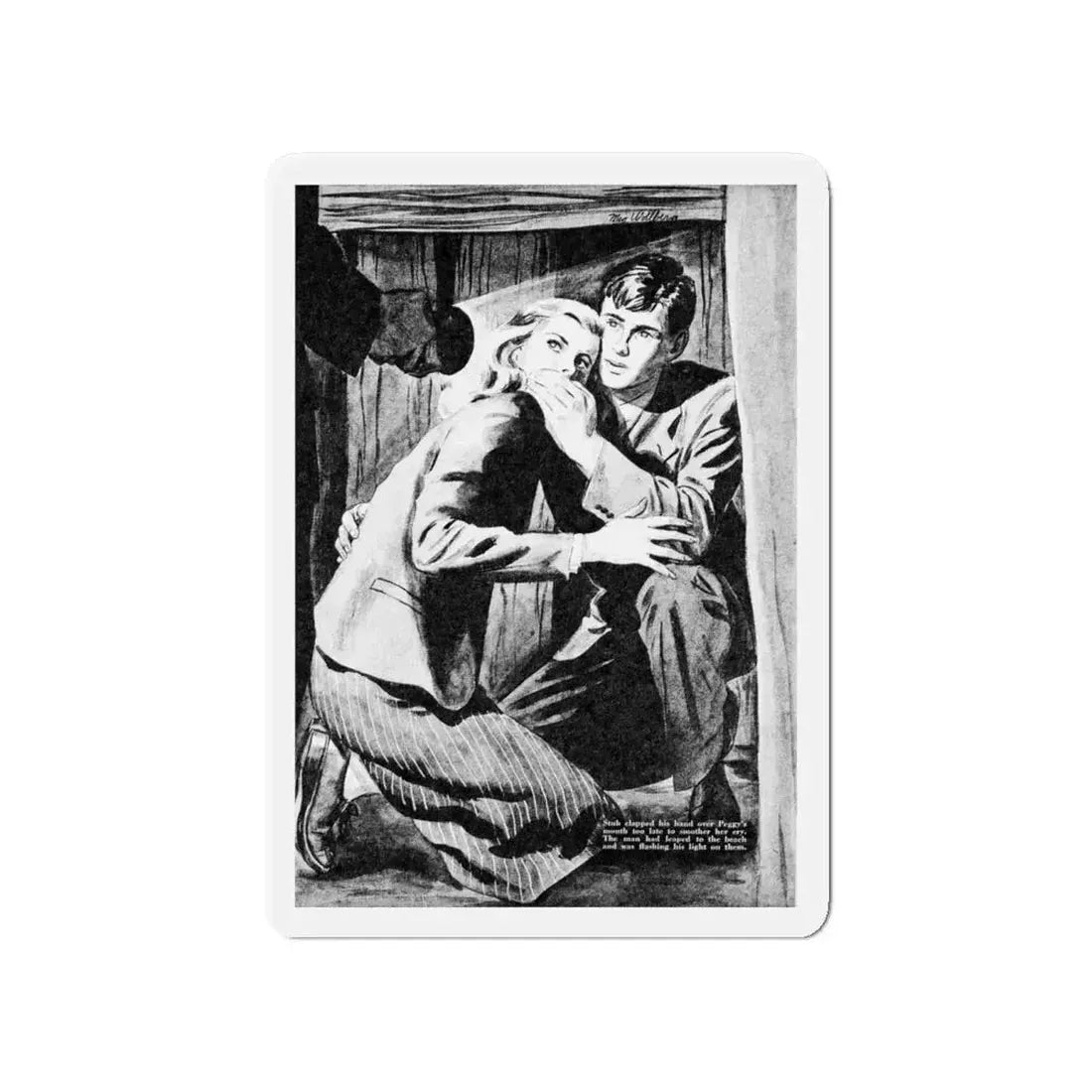 Mayor Martin's Daughter, Calling All Girls, March 1946 (Magazine Illustration) Refrigerator Magnet 4 Inch - The Sticker Space