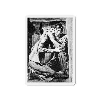 Mayor Martin's Daughter, Calling All Girls, March 1946 (Magazine Illustration) Refrigerator Magnet 5 Inch - The Sticker Space