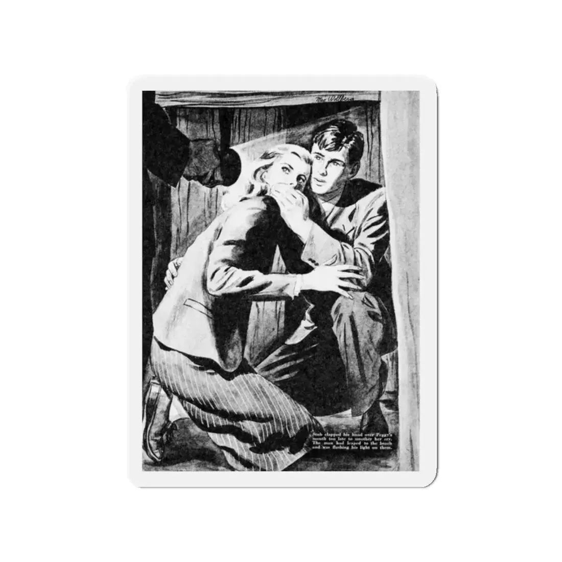 Mayor Martin's Daughter, Calling All Girls, March 1946 (Magazine Illustration) Refrigerator Magnet - The Sticker Space