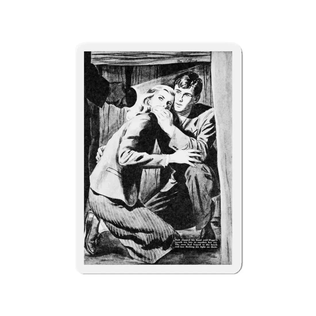 Mayor Martin's Daughter, Calling All Girls, March 1946 (Magazine Illustration) Refrigerator Magnet - The Sticker Space