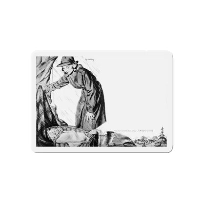 Mayor Martin's Daughter, Calling All Girls, March 1947 (Magazine Illustration) Refrigerator Magnet - The Sticker Space