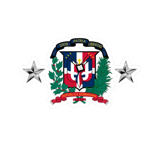 MayorgendominicanEN (Military Rank) STICKER Vinyl Kiss-Cut Decal 2 Inch White - The Sticker Space