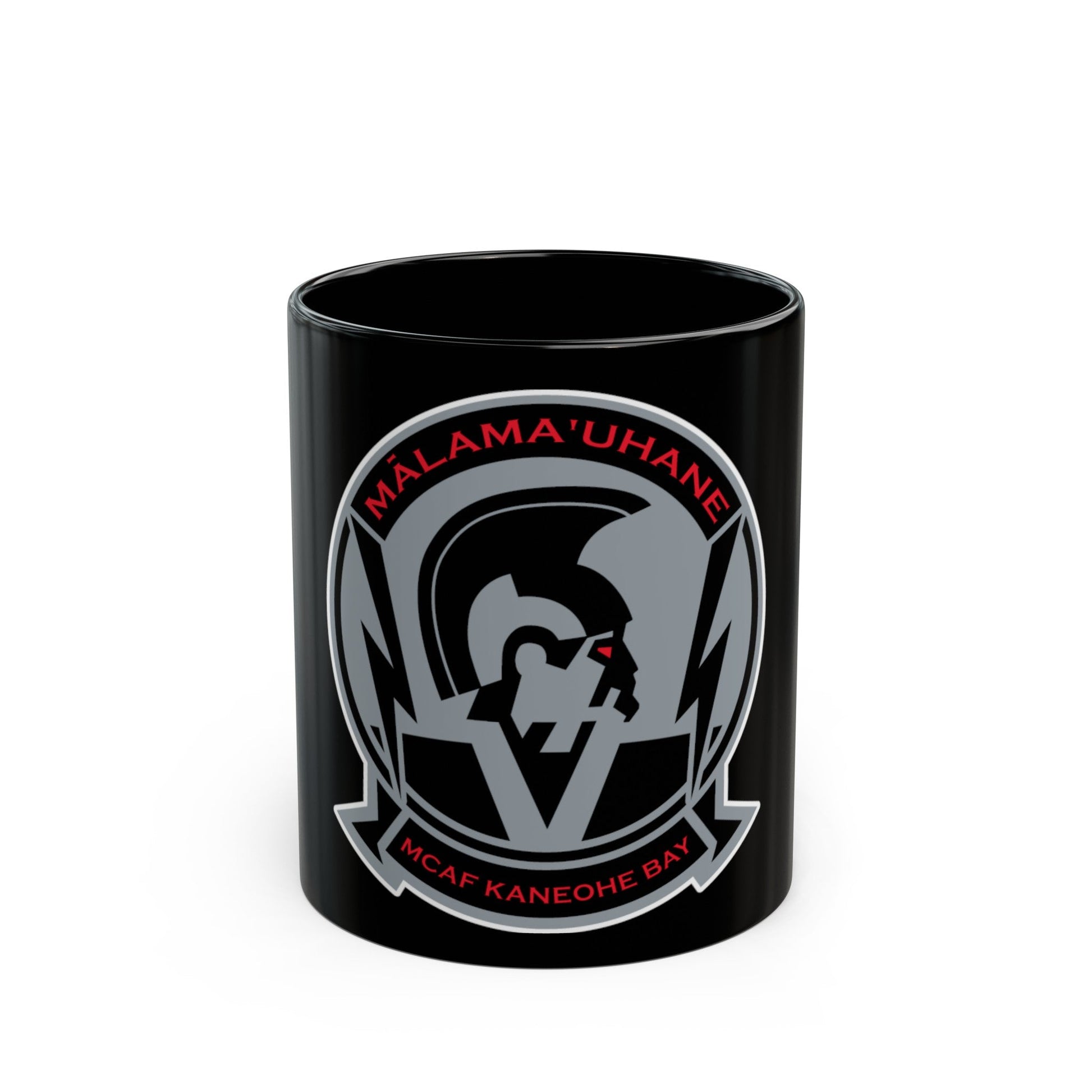 MCAF Kaneohe Bay (USMC) Black Coffee Mug-11oz-The Sticker Space