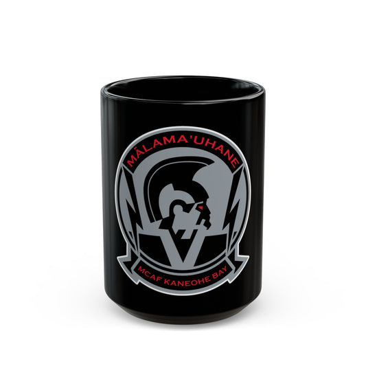 MCAF Kaneohe Bay (USMC) Black Coffee Mug-15oz-The Sticker Space