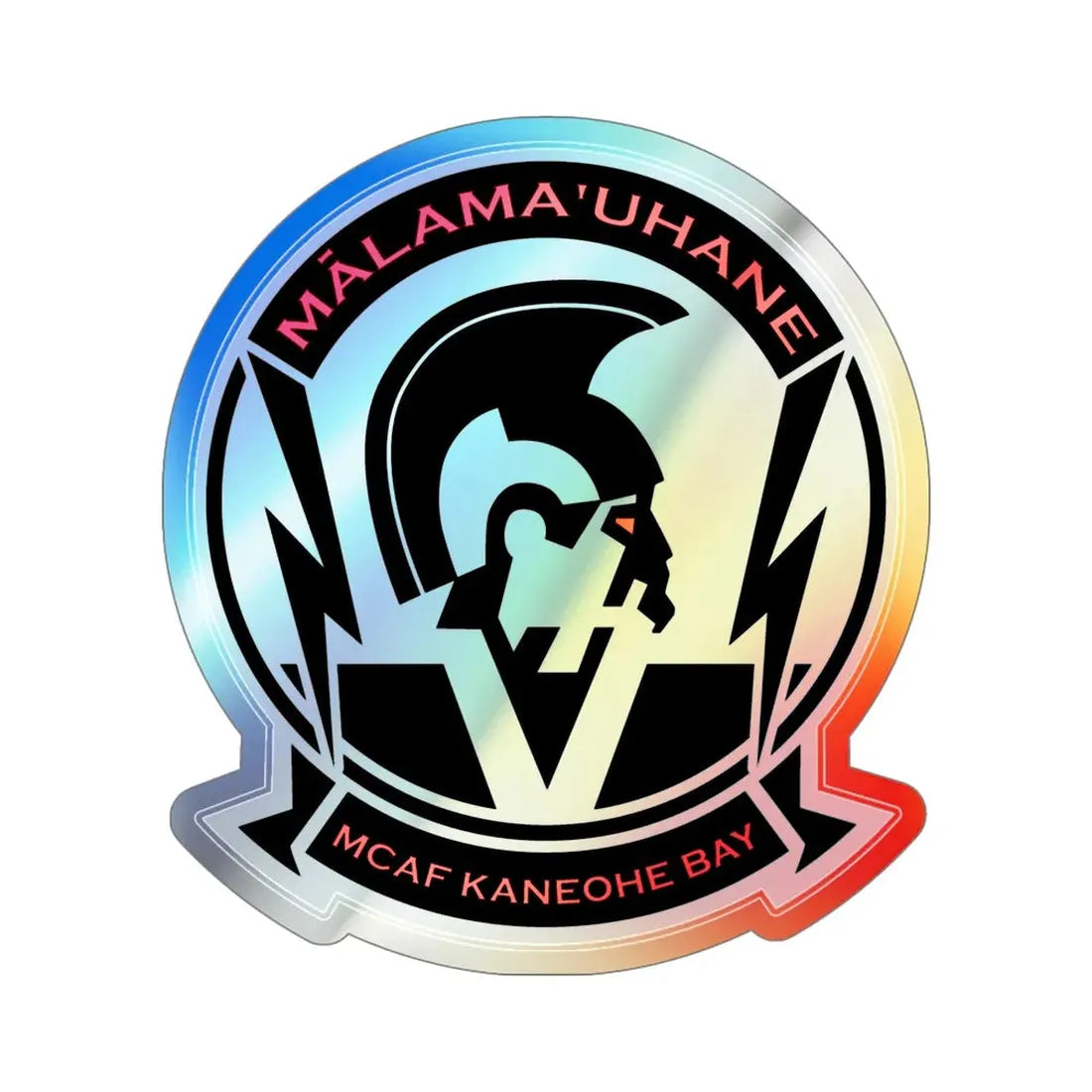 MCAF Kaneohe Bay (USMC) Holographic STICKER Die-Cut Vinyl Decal - The Sticker Space