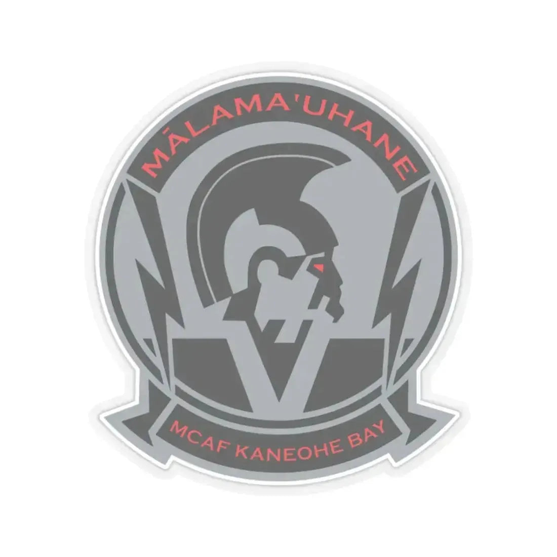 MCAF Kaneohe Bay (USMC) STICKER Vinyl Kiss-Cut Decal 6 Inch Transparent - The Sticker Space