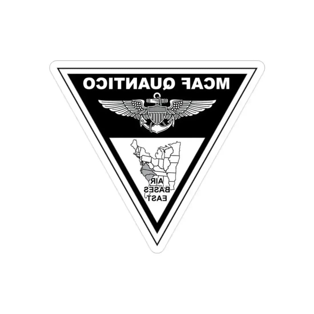 MCAF Quantico USMC 229th Birthday Ball (USMC) REVERSE PRINT Transparent Die-Cut STICKER 2 Inch Die-Cut Transparent - The Sticker Space