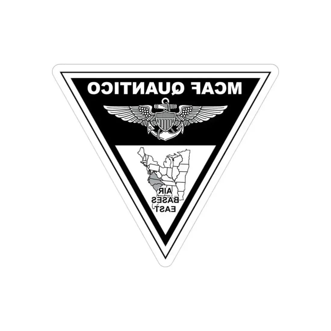 MCAF Quantico USMC 229th Birthday Ball (USMC) REVERSE PRINT Transparent Die-Cut STICKER 3 Inch Die-Cut Transparent - The Sticker Space