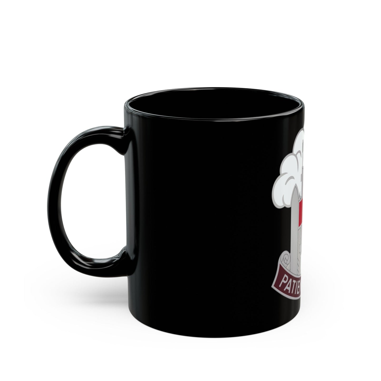 McAfee Hospital (U.S. Army) Black Coffee Mug-The Sticker Space