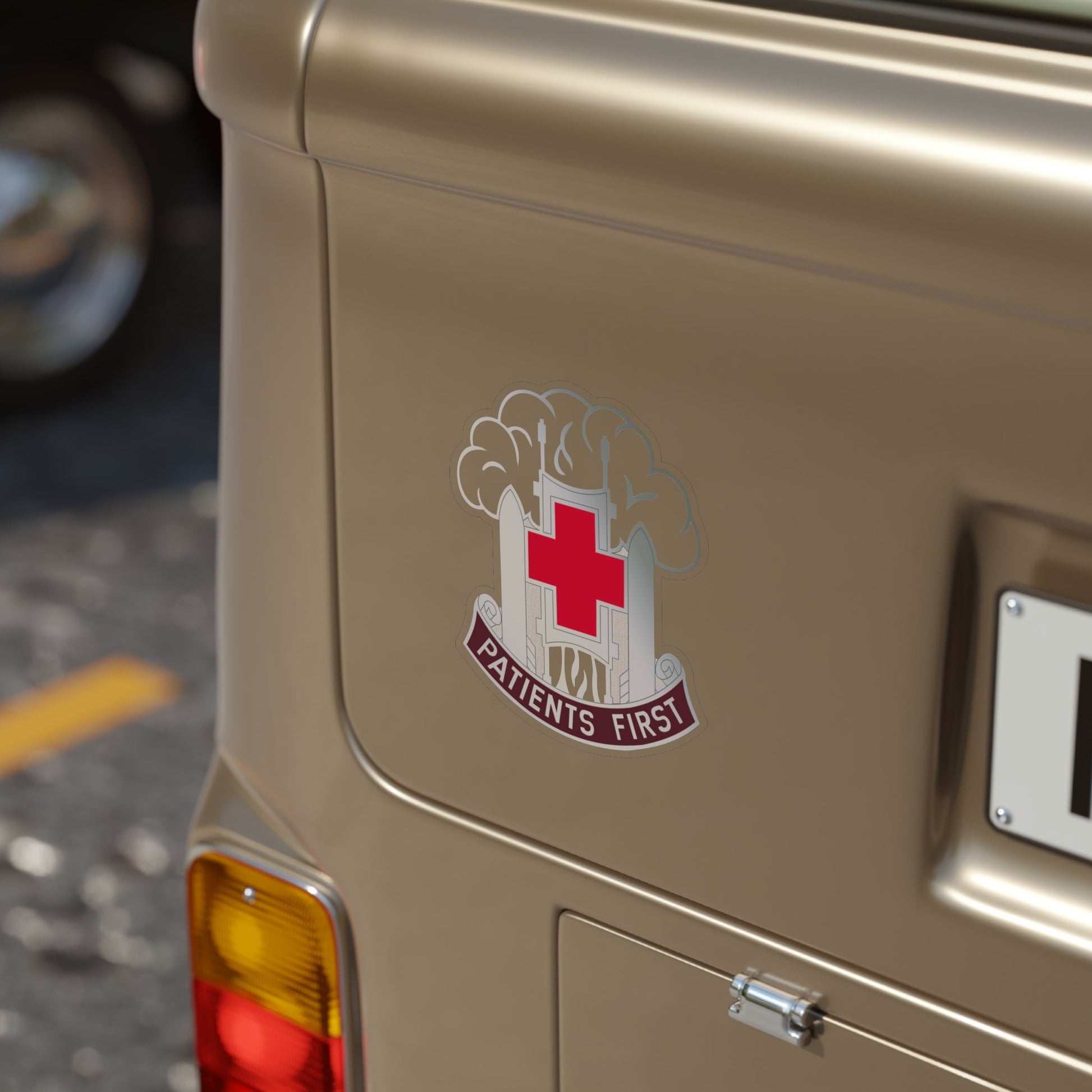 McAfee Hospital (U.S. Army) Transparent STICKER Die-Cut Vinyl Decal-The Sticker Space