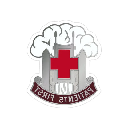 McAfee Hospital (U.S. Army) REVERSE PRINT Transparent Die-Cut STICKER - The Sticker Space