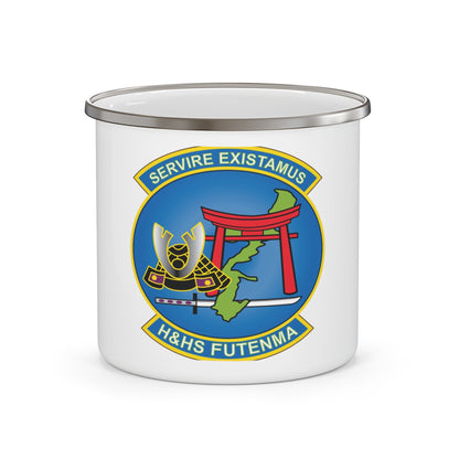 MCAS Futenma H&HS Futenma (USMC) Enamel Mug-12oz-The Sticker Space