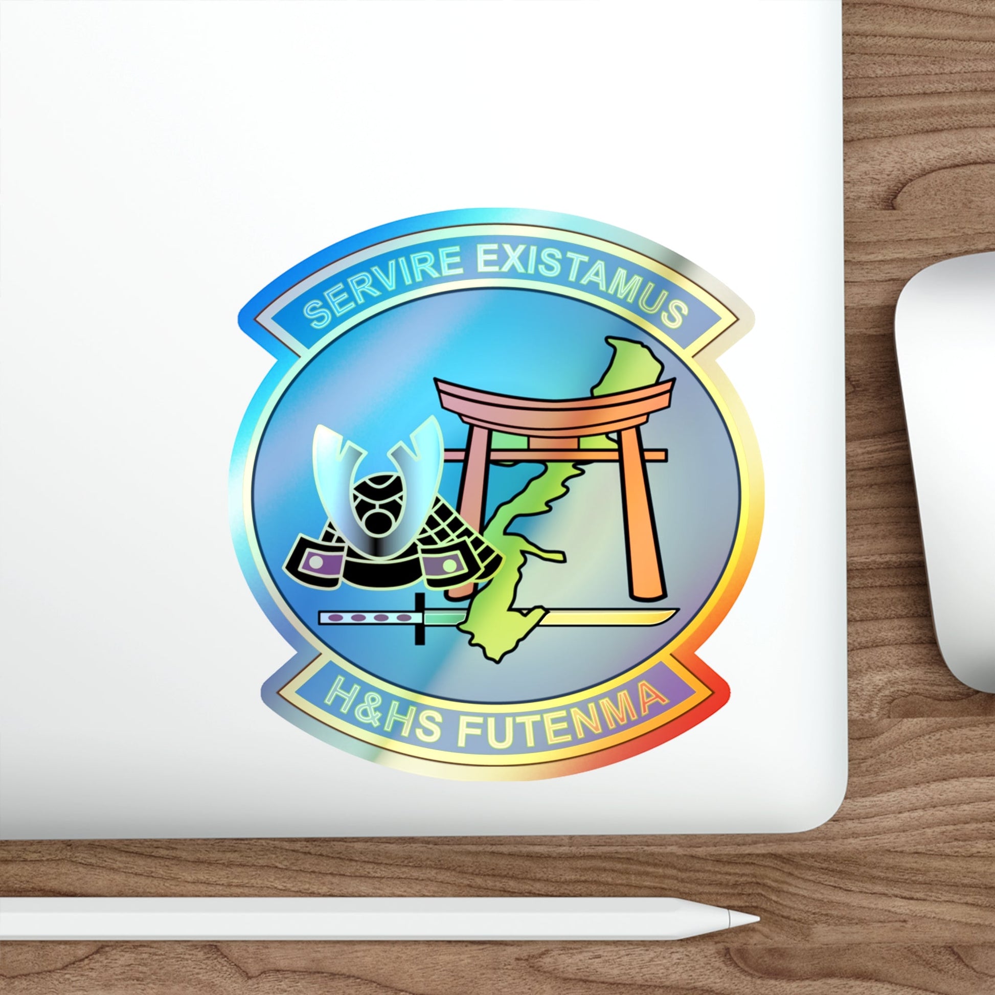 MCAS Futenma H&HS Futenma (USMC) Holographic STICKER Die-Cut Vinyl Decal-The Sticker Space